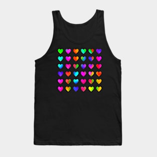 Rainbow of Little Hearts Tank Top